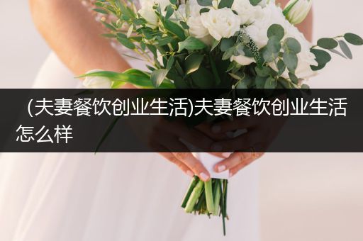 （夫妻餐饮创业生活)夫妻餐饮创业生活怎么样